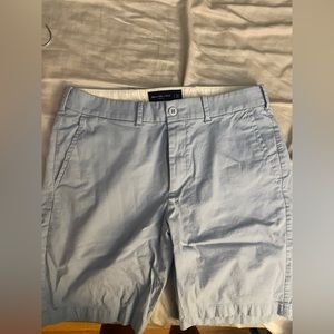 Abercrombie & Fitch Light Blue Stretch Shorts, 32 W